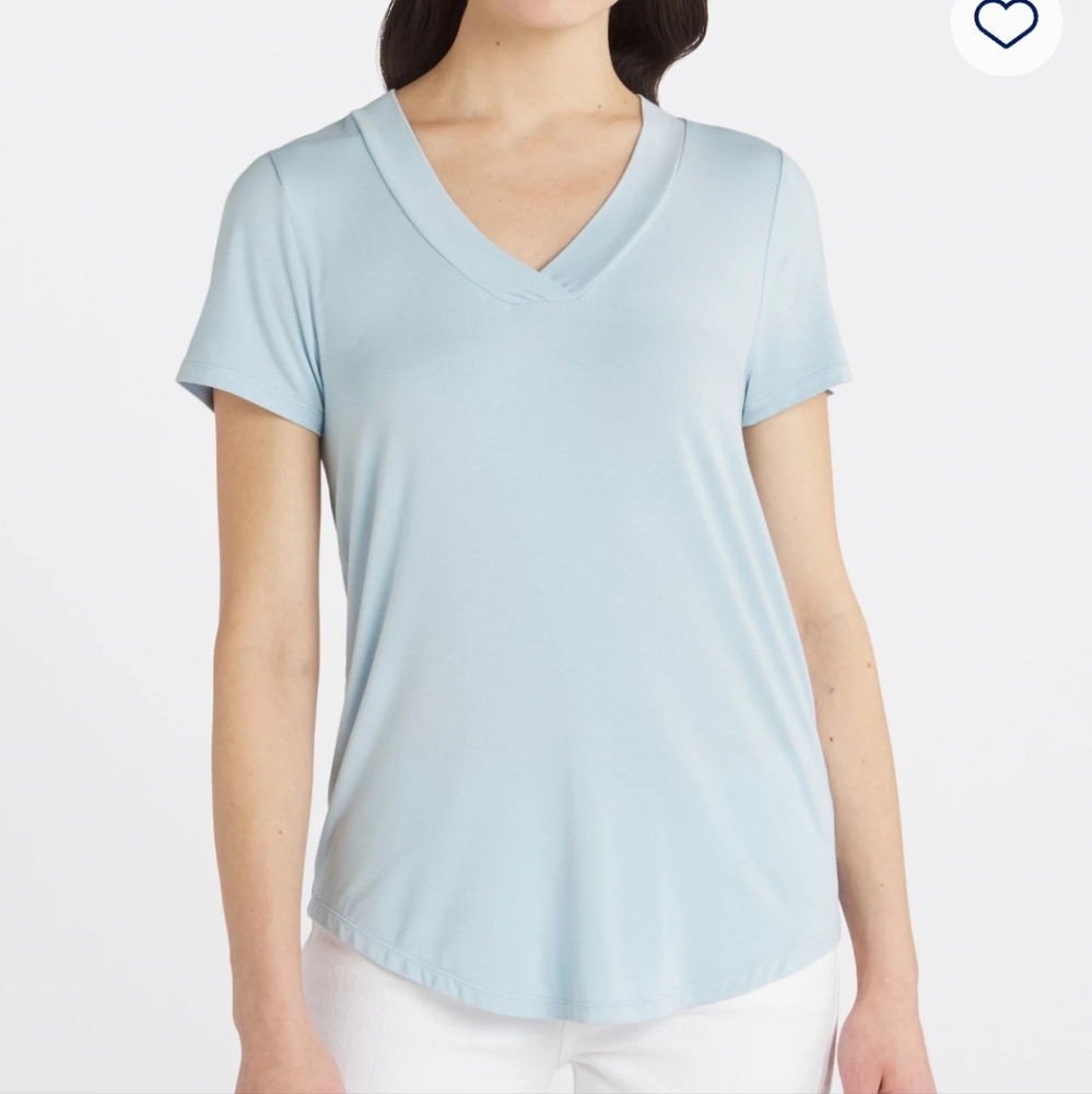 Woman's V Neck Knit Top